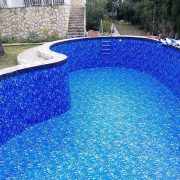 Renovación de esta piscina con lamina de PVC en el Albir