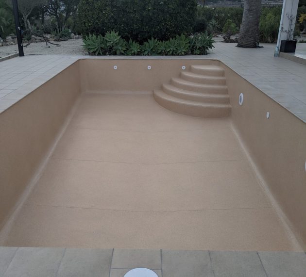 Swimming pool renovation with PVC Liner in Benissa